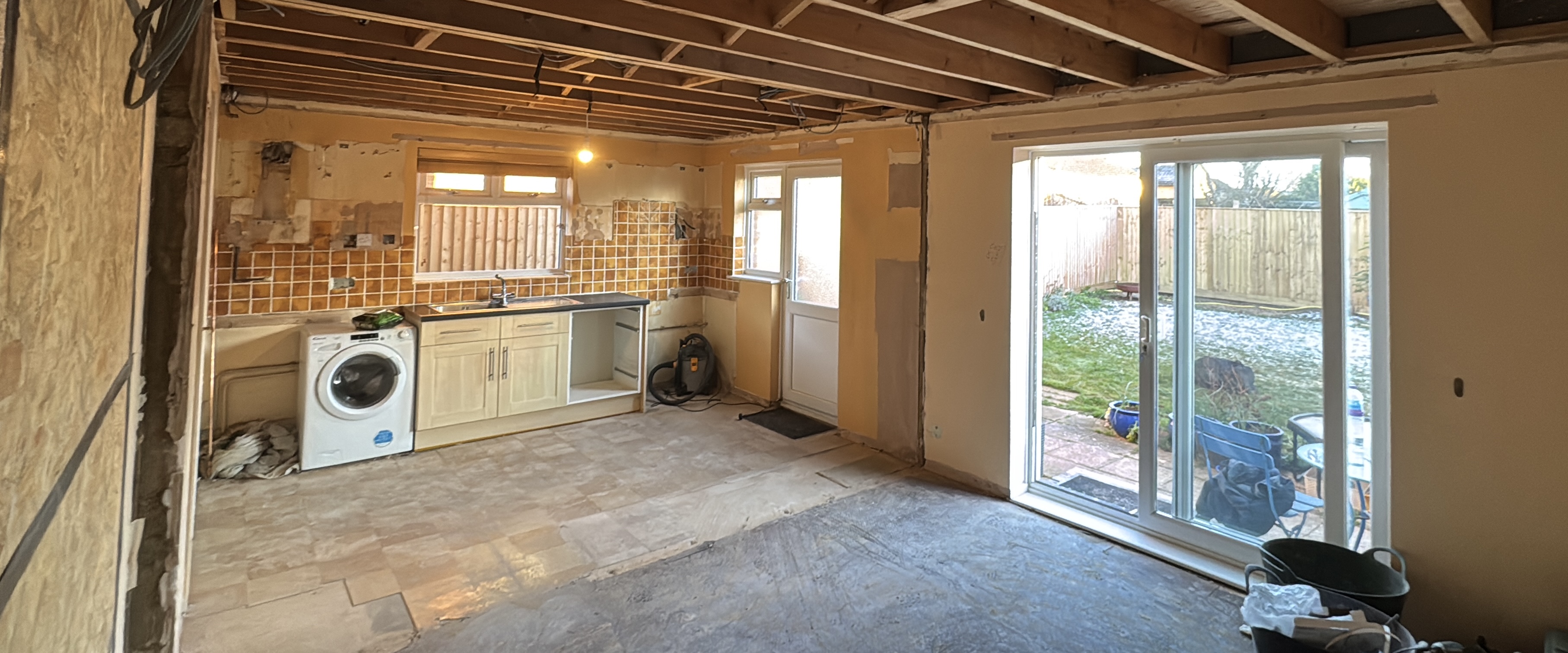 Kitchen & Rear Extension before